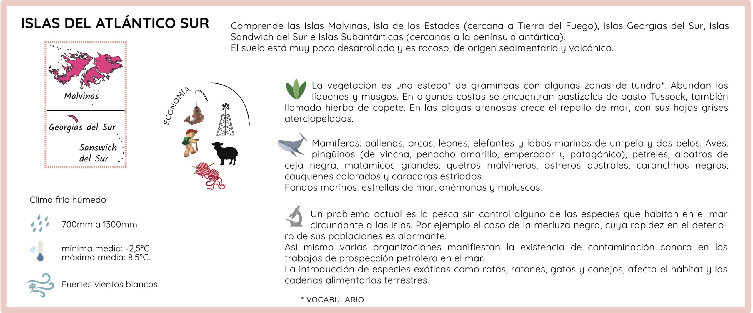 ficha resumen islas del atlantico sur