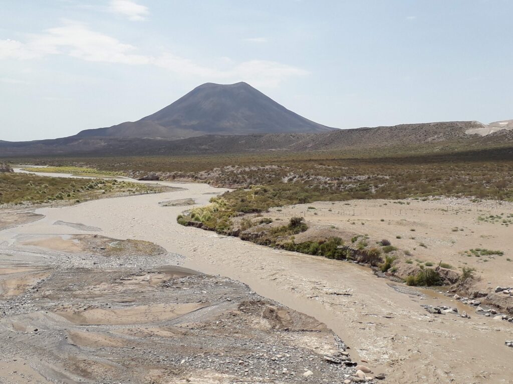 Estepa patagónica en el sur de la provincia de Mendoza