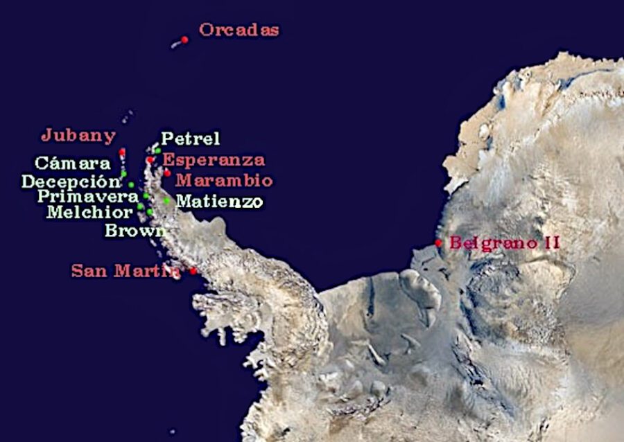 Bases argentinas en la Antartida